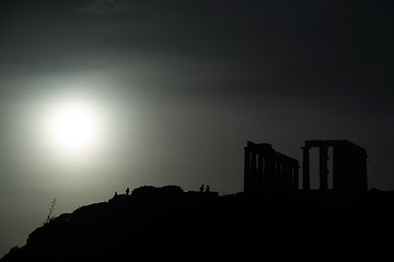 Image showing Temple at Cape Sounion, Greece