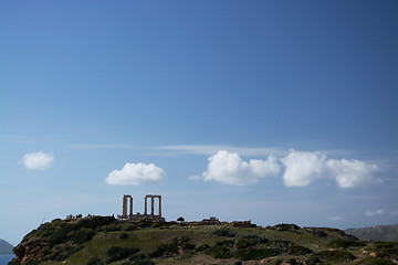 Image showing Temple at Cape Sounion, Greece