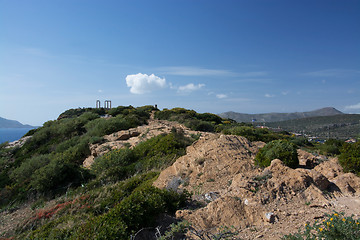 Image showing Temple at Cape Sounion, Greece