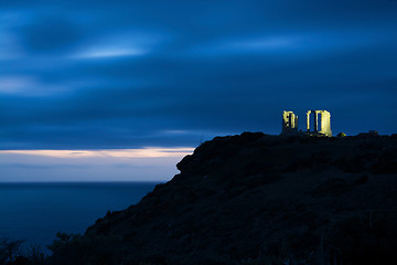 Image showing Temple at Cape Sounion, Greece