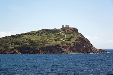 Image showing Temple at Cape Sounion, Greece