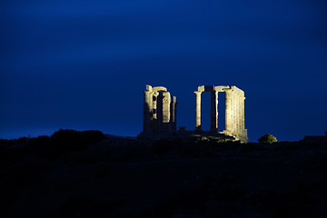 Image showing Temple at Cape Sounion, Greece