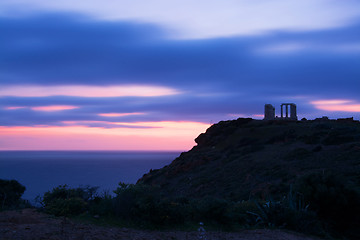 Image showing Temple at Cape Sounion, Greece