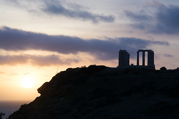 Image showing Temple at Cape Sounion, Greece