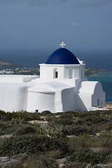 Image showing Chapel near Sarakiniko, Paros, Greece