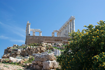 Image showing Temple at Cape Sounion, Greece