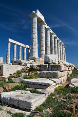 Image showing Temple at Cape Sounion, Greece