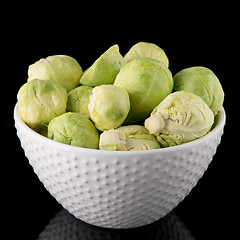 Image showing Fresh brussels sprouts