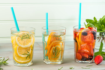 Image showing Detox water cocktails