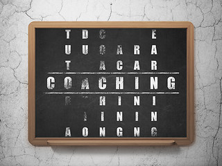 Image showing Learning concept: Coaching in Crossword Puzzle