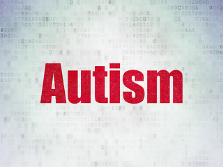 Image showing Medicine concept: Autism on Digital Data Paper background