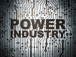 Image showing Industry concept: circuit board with Power Industry