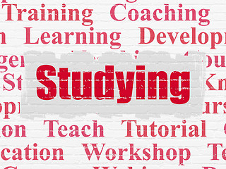 Image showing Learning concept: Studying on wall background