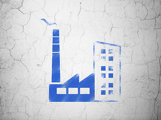 Image showing Industry concept: Industry Building on wall background