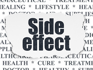 Image showing Medicine concept: Side Effect on Torn Paper background