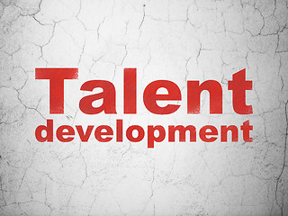 Image showing Studying concept: Talent Development on wall background