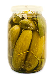 Image showing Marinated Cucumbers
