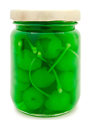 Image showing Jar With Cherry