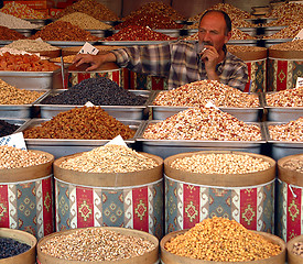 Image showing Nuts seller