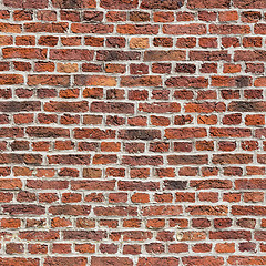 Image showing Background of old vintage brick wall.