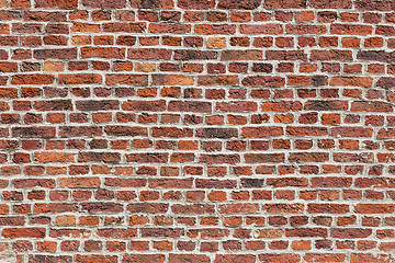 Image showing Background of old vintage brick wall.