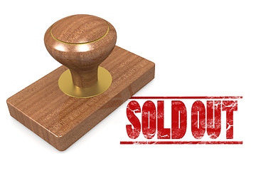 Image showing Sold out wooded seal stamp