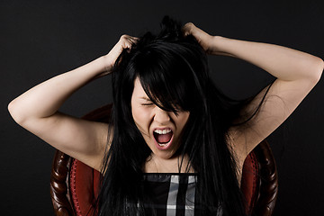 Image showing Stressed woman