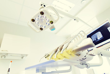 Image showing close up of equipment at dental clinic office