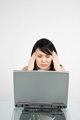 Image showing Stressed businesswoman