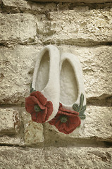 Image showing Soft Felted Slippers