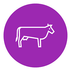 Image showing Cow line icon.