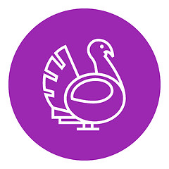 Image showing Turkey line icon.