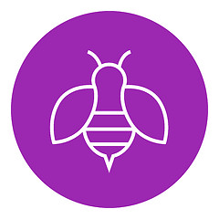 Image showing Bee line icon.