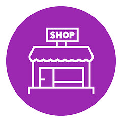 Image showing Shop store line icon.