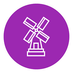 Image showing Windmill line icon.