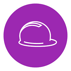 Image showing Hard hat line icon.