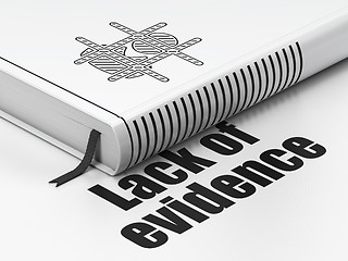 Image showing Law concept: book Criminal, Lack Of Evidence on white background