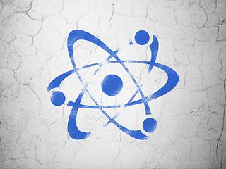 Image showing Science concept: Molecule on wall background