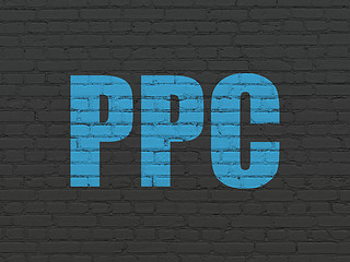 Image showing Marketing concept: PPC on wall background