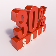 Image showing Percentage sign, 30 percent