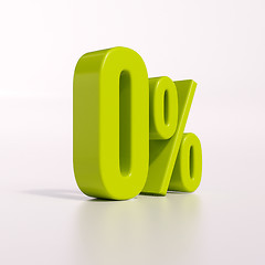 Image showing Percentage sign, 0 percent