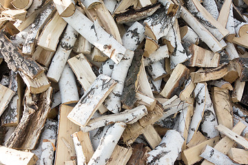 Image showing pile of firewood