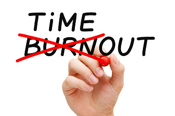 Image showing Burnout Timeout Concept