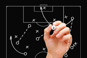 Image showing Football Coach Game Tactics