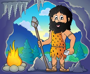 Image showing Cave man theme image 1