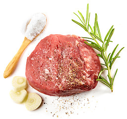 Image showing fresh raw beef steak