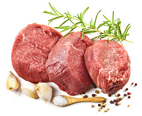 Image showing fresh raw steaks