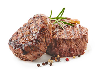 Image showing grilled beef steaks