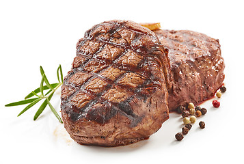 Image showing grilled beef steaks