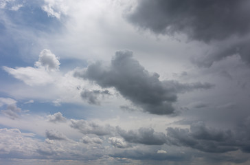 Image showing dark rainy clouds